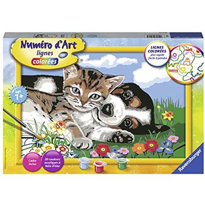 Ravensburger – Numéro d’Art Grand Format – Une Belle amitié – Loisir créatif – Kit de Peinture par numéros – Activité détente et créative – Dès 7 Ans – 28916 – Version française - Publicité Ravensburger – Numéro d’Art Grand Format – Une Belle amitié – Loisir créatif – Kit de Peinture par numéros – Activité détente et créative – Dès 7 Ans – 28916 – Version française - Publicité
