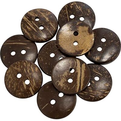 AERZETIX C65625 Lot de 10 Boutons ronds en bois Ø38x5.6 mm à 2 trous L60 60L couleur: marron/beige diamètre d'ouverture Ø5 mm mercerie couture vêtements artisanat mode décoration - Publicité AERZETIX C65625 Lot de 10 Boutons ronds en bois Ø38x5.6 mm à 2 trous L60 60L couleur: marron/beige diamètre d'ouverture Ø5 mm mercerie couture vêtements artisanat mode décoration - Publicité