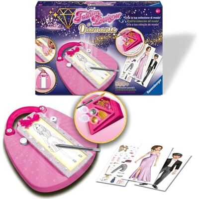 Ravensburger Fashion Designer Diamant, Créez Votre Propre Collection de Mode, Jeu créatif pour Dessiner, Enfants 6 Ans - Publicité Ravensburger Fashion Designer Diamant, Créez Votre Propre Collection de Mode, Jeu créatif pour Dessiner, Enfants 6 Ans - Publicité