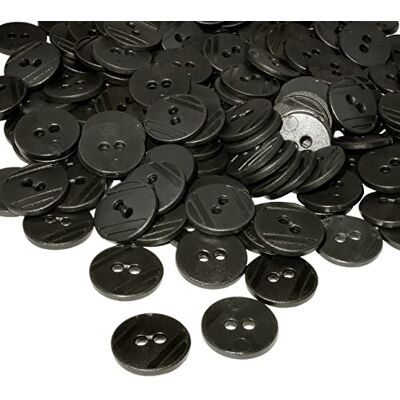 AERZETIX C56400 Lot de 100 Boutons ronds Ø15x2.2 mm à 2 trous couleur noir en plastique diamètre de l'ouverture 2 mm mercerie couture/vêtements artisanat/mode/broderie - Publicité AERZETIX C56400 Lot de 100 Boutons ronds Ø15x2.2 mm à 2 trous couleur noir en plastique diamètre de l'ouverture 2 mm mercerie couture/vêtements artisanat/mode/broderie - Publicité