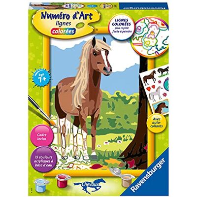 Ravensburger – Numéro d’Art Moyen Format – Cheval et Nature – Loisir créatif – Kit de Peinture par numéros – avec Autocollants – Activité détente et créative – Dès 7 Ans – 28793 - Publicité Ravensburger – Numéro d’Art Moyen Format – Cheval et Nature – Loisir créatif – Kit de Peinture par numéros – avec Autocollants – Activité détente et créative – Dès 7 Ans – 28793 - Publicité