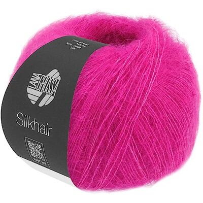 Lana Grossa Silkhair Fil à dentelle fine en Superkid mohair avec soie Fil à tricoter à la main en 70 % mohair (Superkid) et 30 % soie 25 g Pour tricot et crochet 210 m FB 194 - Publicité Lana Grossa Silkhair Fil à dentelle fine en Superkid mohair avec soie Fil à tricoter à la main en 70 % mohair (Superkid) et 30 % soie 25 g Pour tricot et crochet 210 m FB 194 - Publicité