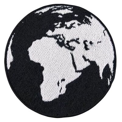 Urbanski Patch Globe Terrestre en Noir et Blanc à thermocoller sur 7,3 x 7,3 cm Écusson Thermocollant, Transferts Thermocollant, Appliqués à coudre - Publicité Urbanski Patch Globe Terrestre en Noir et Blanc à thermocoller sur 7,3 x 7,3 cm Écusson Thermocollant, Transferts Thermocollant, Appliqués à coudre - Publicité
