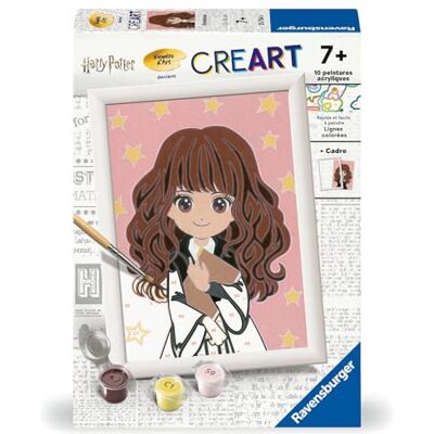 Ravensburger CreArt Kids 13x18 cm Numéro d'art Hermione/Harry Potter Kit de Peinture par numéros Dès 7 Ans 25754 - Publicité Ravensburger CreArt Kids 13x18 cm Numéro d'art Hermione/Harry Potter Kit de Peinture par numéros Dès 7 Ans 25754 - Publicité