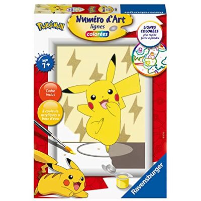 Ravensburger – Numéro d’Art Format 13x18cm – Pikachu – Loisir créatif – Kit de Peinture par numéros – Activité détente et créative – Dès 7 Ans – 20240 - Publicité Ravensburger – Numéro d’Art Format 13x18cm – Pikachu – Loisir créatif – Kit de Peinture par numéros – Activité détente et créative – Dès 7 Ans – 20240 - Publicité