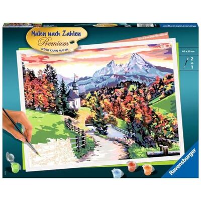 Ravensburger Peinture par numéros 20168 Impression Bavaroise d'automne à partir de 14 Ans - Publicité Ravensburger Peinture par numéros 20168 Impression Bavaroise d'automne à partir de 14 Ans - Publicité