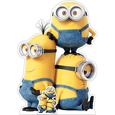 Iconicgreats Kevin Bob And Stuart Silhouette Carton Minions: The Rise Of Gru Standee - Publicité Iconicgreats Kevin Bob And Stuart Silhouette Carton Minions: The Rise Of Gru Standee - Publicité