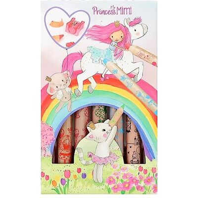 Depesche 12181 Princess Mimi Crayons de Couleur, 5 Crayons de Couleur épais, Taille-Crayon Inclus, pour Dessiner et Peindre - Publicité Depesche 12181 Princess Mimi Crayons de Couleur, 5 Crayons de Couleur épais, Taille-Crayon Inclus, pour Dessiner et Peindre - Publicité