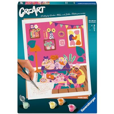 Ravensburger – CreArt – Adulte – Peinture par numéros – Pijama Party/Marie Boiseau – Illustrateur – Loisir créatif – 12023275 - Publicité Ravensburger – CreArt – Adulte – Peinture par numéros – Pijama Party/Marie Boiseau – Illustrateur – Loisir créatif – 12023275 - Publicité