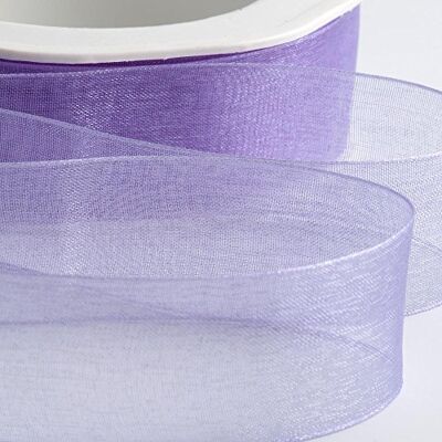 Italian Options Ruban en mousseline d'organza Lilas 7 mm x 50 m - Publicité Italian Options Ruban en mousseline d'organza Lilas 7 mm x 50 m - Publicité