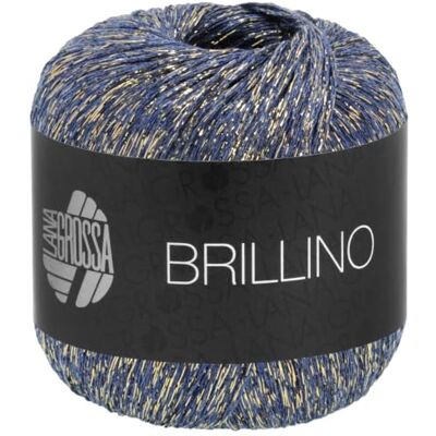 Lana Grossa Brillino FB 35 Fil avec fil lurex coloré Fil à tricoter à la main en 83 % viscose et 17 % fibres métalliques 25 g de laine pour tricot et crochet 200 m - Publicité Lana Grossa Brillino FB 35 Fil avec fil lurex coloré Fil à tricoter à la main en 83 % viscose et 17 % fibres métalliques 25 g de laine pour tricot et crochet 200 m - Publicité