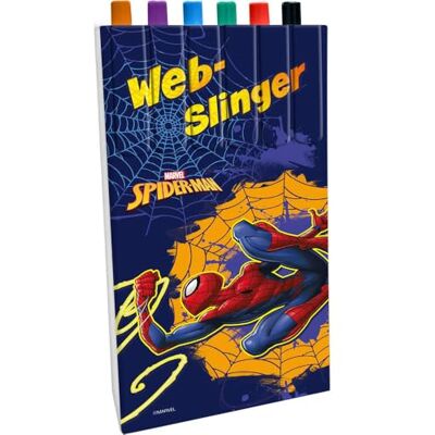 Disney Spiderman Lot de 6 marqueurs assortis pour enfants Motif dessin animé - Publicité Disney Spiderman Lot de 6 marqueurs assortis pour enfants Motif dessin animé - Publicité