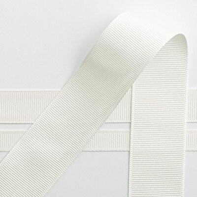 Italian Options Ruban gros-grain uni solide de 25 mm pour nœuds, mariage, artisanat, couture, accessoires pour cheveux, emballage cadeau, 25 mm x 10 m, ivoire - Publicité Italian Options Ruban gros-grain uni solide de 25 mm pour nœuds, mariage, artisanat, couture, accessoires pour cheveux, emballage cadeau, 25 mm x 10 m, ivoire - Publicité