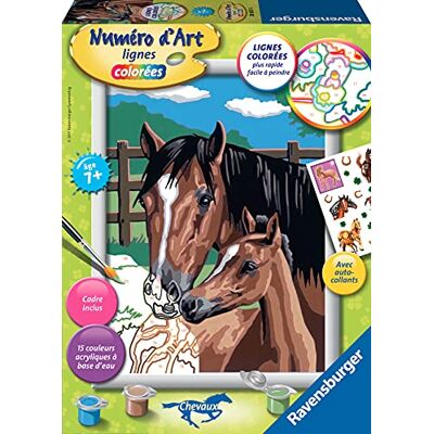 Ravensburger – Numéro d’Art Format 18x24cm – Tendresse – Loisir créatif – Kit de Peinture par numéros – avec Autocollants – Activité détente et créative – Dès 7 Ans – 28603 – Version française - Publicité Ravensburger – Numéro d’Art Format 18x24cm – Tendresse – Loisir créatif – Kit de Peinture par numéros – avec Autocollants – Activité détente et créative – Dès 7 Ans – 28603 – Version française - Publicité