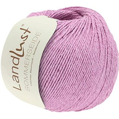Lana Grossa Landlust Été Fil de soie de coton fin et léger Fil à tricoter à la main en 50 % soie et 50 % coton 50 g de laine pour tricot et crochet 170 m de fil FB 2 - Publicité Lana Grossa Landlust Été Fil de soie de coton fin et léger Fil à tricoter à la main en 50 % soie et 50 % coton 50 g de laine pour tricot et crochet 170 m de fil FB 2 - Publicité