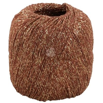 Lana Grossa Brillino Fil avec fil lurex coloré Fil à tricoter à la main en 83 % viscose et 17 % fibres métalliques 25 g de laine pour tricot et crochet 200 m - Publicité Lana Grossa Brillino Fil avec fil lurex coloré Fil à tricoter à la main en 83 % viscose et 17 % fibres métalliques 25 g de laine pour tricot et crochet 200 m - Publicité