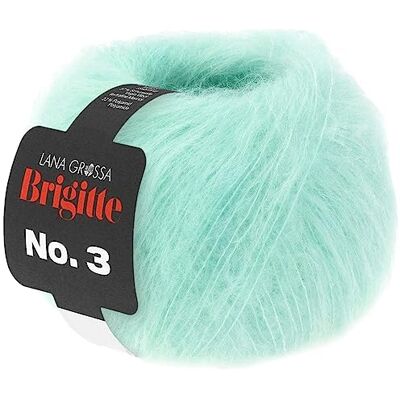 Lana Grossa Brigitte N° 3 Mélange de mohair super doux et volumineux, Fil à tricoter à la main, composé de 20 % de mohair (Super Kid), 57 % laine vierge (mérinos) et 23 % polyamide 25 g de laine, à - Publicité Lana Grossa Brigitte N° 3 Mélange de mohair super doux et volumineux, Fil à tricoter à la main, composé de 20 % de mohair (Super Kid), 57 % laine vierge (mérinos) et 23 % polyamide 25 g de laine, à - Publicité
