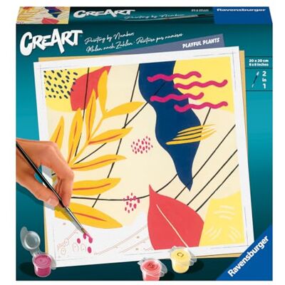 Ravensburger – CreArt Format carré 20x20 cm – Playful – Loisir créatif – Peinture par numéros – Adulte Activité détente et créative – Dès 12 Ans – 23638 – Version française - Publicité Ravensburger – CreArt Format carré 20x20 cm – Playful – Loisir créatif – Peinture par numéros – Adulte Activité détente et créative – Dès 12 Ans – 23638 – Version française - Publicité