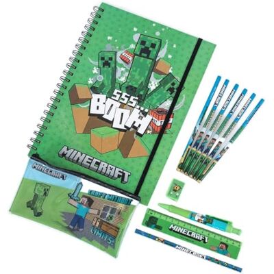 Minecraft Ensemble de papeterie A4 (taille unique) (multicolore) - Publicité Minecraft Ensemble de papeterie A4 (taille unique) (multicolore) - Publicité