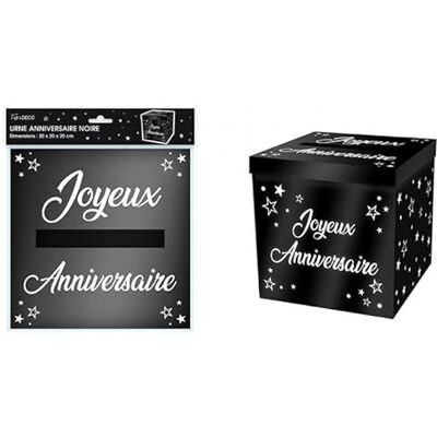 SURPRISEZ-VOUS Urne “Joyeux Anniversaire” Métal - Publicité SURPRISEZ-VOUS Urne “Joyeux Anniversaire” Métal - Publicité