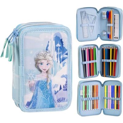 CERDÁ LIFE'S LITTLE MOMENTS Trousse avec accessoires Giotto La Reine des Neiges avec marqueurs, stylos et crayons de couleur Trousse triple pour enfant avec motif Disney, Frozen, 12.5x6.5x19.5 cm, Licence - Publicité CERDÁ LIFE'S LITTLE MOMENTS Trousse avec accessoires Giotto La Reine des Neiges avec marqueurs, stylos et crayons de couleur Trousse triple pour enfant avec motif Disney, Frozen, 12.5x6.5x19.5 cm, Licence - Publicité