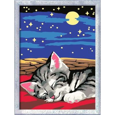 Ravensburger CreArt 12023131 Cat Dreams Peinture par numéro pour Enfants à partir de 7 Ans, Paillettes - Publicité Ravensburger CreArt 12023131 Cat Dreams Peinture par numéro pour Enfants à partir de 7 Ans, Paillettes - Publicité