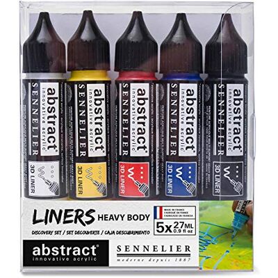 Sennelier - Abstract liner - 5 x 27 ml - Ensemble de peintures acryliques - Publicité Sennelier - Abstract liner - 5 x 27 ml - Ensemble de peintures acryliques - Publicité