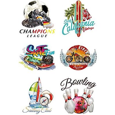 ideen mit herz Transfert de repassage coloré DIN A4 Pour décorer les textiles tels que les t-shirts et les sacs avec motifs à repasser Images de transfert DIY textiles (Mix 2) - Publicité ideen mit herz Transfert de repassage coloré DIN A4 Pour décorer les textiles tels que les t-shirts et les sacs avec motifs à repasser Images de transfert DIY textiles (Mix 2) - Publicité