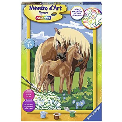 Ravensburger – Numéro d’Art Grand Format – Fiers Chevaux – Loisir créatif – Kit de Peinture par numéros – Activité détente et créative – Dès 7 Ans – 28921 – Version française - Publicité Ravensburger – Numéro d’Art Grand Format – Fiers Chevaux – Loisir créatif – Kit de Peinture par numéros – Activité détente et créative – Dès 7 Ans – 28921 – Version française - Publicité