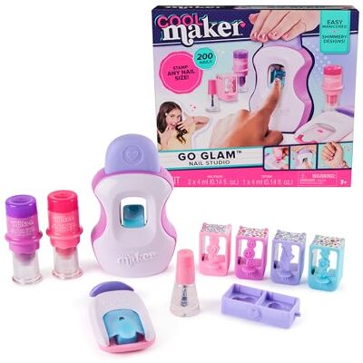 Cool MAKER Go Glam Nail Studio Machine Manucure 200 ongles Avec 4 Motifs, 2 Applicateurs Vernis, 1 Protège-Vernis Et 1 Masque À Ongles Kit de Loisirs créatifs Jouet Enfant 7 Ans et + - Publicité Cool MAKER Go Glam Nail Studio Machine Manucure 200 ongles Avec 4 Motifs, 2 Applicateurs Vernis, 1 Protège-Vernis Et 1 Masque À Ongles Kit de Loisirs créatifs Jouet Enfant 7 Ans et + - Publicité