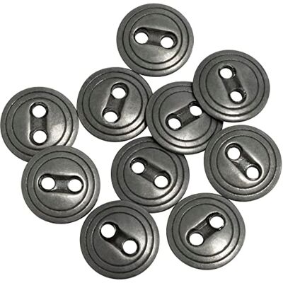 AERZETIX C65736 Lot de 10 Boutons à coudre métalliques Ø12 mm à 2 trous ouverture 1.8 mm couleur gris mercerie couture vêtements artisanat jeans - Publicité AERZETIX C65736 Lot de 10 Boutons à coudre métalliques Ø12 mm à 2 trous ouverture 1.8 mm couleur gris mercerie couture vêtements artisanat jeans - Publicité