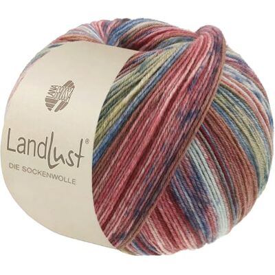 Lana Grossa Landlust die Sockenwolle Fil en laine mérinos en différentes couleurs Fil à tricoter à la main en 80 % laine vierge (mérinos) et 20 % polyamide 100 g de laine pour tricot et crochet - Publicité Lana Grossa Landlust die Sockenwolle Fil en laine mérinos en différentes couleurs Fil à tricoter à la main en 80 % laine vierge (mérinos) et 20 % polyamide 100 g de laine pour tricot et crochet - Publicité