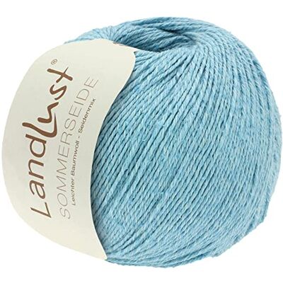 Lana Grossa Landlust Été Fil de soie de coton fin et léger Fil à tricoter à la main en 50 % soie et 50 % coton 50 g de laine pour tricot et crochet 170 m de fil FB 23 - Publicité Lana Grossa Landlust Été Fil de soie de coton fin et léger Fil à tricoter à la main en 50 % soie et 50 % coton 50 g de laine pour tricot et crochet 170 m de fil FB 23 - Publicité