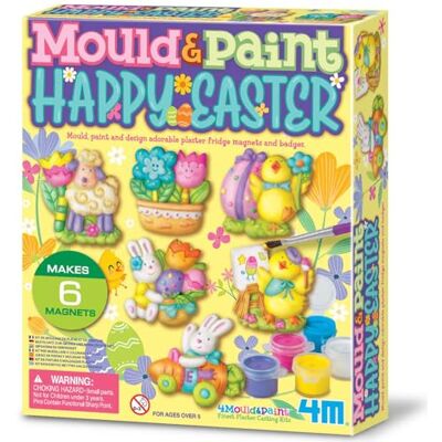 4M Kit de peinture et moule de Pâques 6 aimants de réfrigérateur et badges À partir de 5 ans Kit de peinture sur plâtre pour garçons et filles - Publicité 4M Kit de peinture et moule de Pâques 6 aimants de réfrigérateur et badges À partir de 5 ans Kit de peinture sur plâtre pour garçons et filles - Publicité