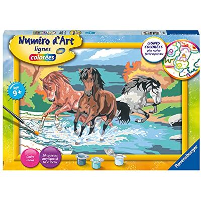 Ravensburger – Numéro d’Art Grand Format – Horde de Chevaux – Loisir créatif – Kit de Peinture par numéros – Activité détente et créative – Dès 9 Ans – 28682 – Version française - Publicité Ravensburger – Numéro d’Art Grand Format – Horde de Chevaux – Loisir créatif – Kit de Peinture par numéros – Activité détente et créative – Dès 9 Ans – 28682 – Version française - Publicité