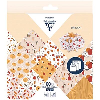 Clairefontaine Origami, 60 Feuilles, Multi-Format - Papeterie - Publicité Clairefontaine Origami, 60 Feuilles, Multi-Format - Papeterie - Publicité
