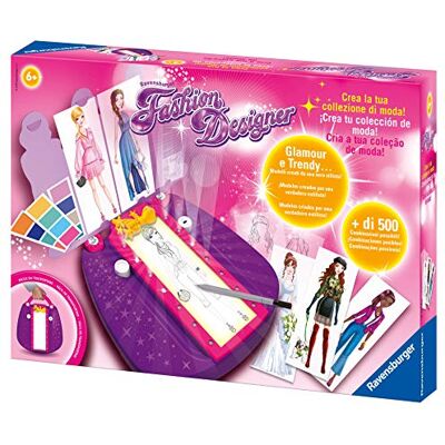 Ravensburger Créateur de Mode Jeu de Mode pour Filles Gira Cadeau pour Filles de 6 Ans ou Plus Table Lumineuse pour Enfants Jeu de Plateau Artistique Moderne Plus de 500 modèles - Publicité Ravensburger Créateur de Mode Jeu de Mode pour Filles Gira Cadeau pour Filles de 6 Ans ou Plus Table Lumineuse pour Enfants Jeu de Plateau Artistique Moderne Plus de 500 modèles - Publicité