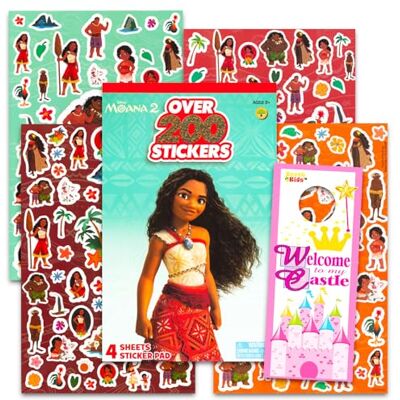 Disney Lot d'autocollants Vaiana pour enfants – Lot de 4 feuilles d'autocollants Vaiana pour fête d'anniversaire de filles Plus de 200 autocollants Vaiana pour enfants, tout-petits - Publicité Disney Lot d'autocollants Vaiana pour enfants – Lot de 4 feuilles d'autocollants Vaiana pour fête d'anniversaire de filles Plus de 200 autocollants Vaiana pour enfants, tout-petits - Publicité