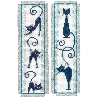Vervaco Marque-pages Fröhliche Katzenbande - Bookmarks - Publicité Vervaco Marque-pages Fröhliche Katzenbande - Bookmarks - Publicité
