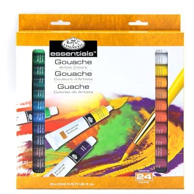 Ensemble de gouache Royal & Langnickel - 24 tubes - Fournitures de peinture - Publicité Ensemble de gouache Royal & Langnickel - 24 tubes - Fournitures de peinture - Publicité