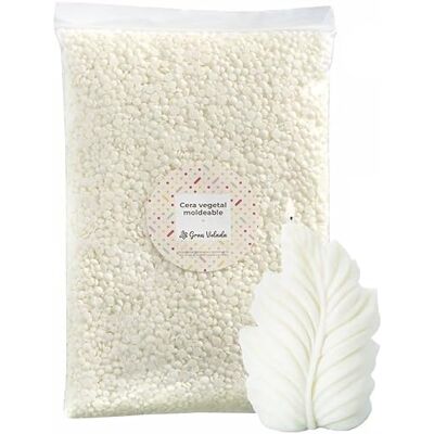 GRAN VELADA Cire végétale moulable de colza pour bougies naturelles et végétaliennes, haute dureté et consistance, point de fusion 52, 56 °C, idéale pour créer des bougies personnalisées, 1 000 g - Publicité GRAN VELADA Cire végétale moulable de colza pour bougies naturelles et végétaliennes, haute dureté et consistance, point de fusion 52, 56 °C, idéale pour créer des bougies personnalisées, 1 000 g - Publicité