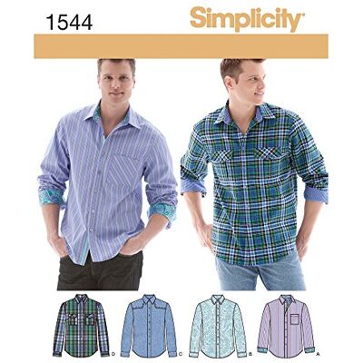 Simplicity 1544 Taille AA pour Homme avec Variations Patron de Couture en Tissu, Multicolore - Publicité Simplicity 1544 Taille AA pour Homme avec Variations Patron de Couture en Tissu, Multicolore - Publicité