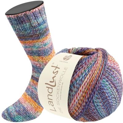 Lana Grossa Landlust la laine pour chaussettes Fil en laine mérinos en différentes couleurs Fil à tricoter à la main en 80 % laine vierge (mérinos) et 20 % polyamide 100 g de laine pour tricot - Publicité Lana Grossa Landlust la laine pour chaussettes Fil en laine mérinos en différentes couleurs Fil à tricoter à la main en 80 % laine vierge (mérinos) et 20 % polyamide 100 g de laine pour tricot - Publicité