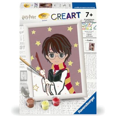 Ravensburger CreArt Kids 13x18 cm Numéro d'art Harry/Harry Potter Kit de Peinture par numéros Dès 7 Ans 25753 - Publicité Ravensburger CreArt Kids 13x18 cm Numéro d'art Harry/Harry Potter Kit de Peinture par numéros Dès 7 Ans 25753 - Publicité