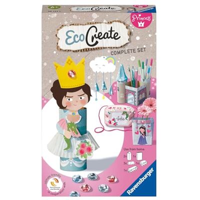 Ravensburger – EcoCreate – Eco-responsable – Recyclage – Jouets – Fabrication objets – Thème Princesses – Loisir créatif – Activité détente et créative – Dès 6 ans – 18131 – Version française - Publicité Ravensburger – EcoCreate – Eco-responsable – Recyclage – Jouets – Fabrication objets – Thème Princesses – Loisir créatif – Activité détente et créative – Dès 6 ans – 18131 – Version française - Publicité