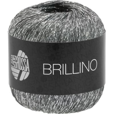 Lana Grossa Brillino FB 6 Fil avec fil lurex coloré Fil à tricoter à la main en 83 % viscose et 17 % fibres métalliques 25 g de laine pour tricot et crochet 200 m - Publicité Lana Grossa Brillino FB 6 Fil avec fil lurex coloré Fil à tricoter à la main en 83 % viscose et 17 % fibres métalliques 25 g de laine pour tricot et crochet 200 m - Publicité