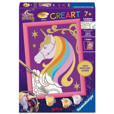 Ravensburger CreArt Kids 13x18 cm Numéro d'art Unicorn Academy: Wildstar Kit de Peinture par numéros Dès 7 Ans 12023063 - Publicité Ravensburger CreArt Kids 13x18 cm Numéro d'art Unicorn Academy: Wildstar Kit de Peinture par numéros Dès 7 Ans 12023063 - Publicité