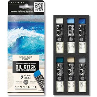 Crayon à l'huile Extra Fin Sennelier 12ml - Paysage Marin - Pastel à l'huile - Fournitures d'art - Publicité Crayon à l'huile Extra Fin Sennelier 12ml - Paysage Marin - Pastel à l'huile - Fournitures d'art - Publicité