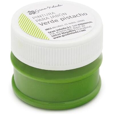 GRAN VELADA Peinture verte pistache pour savon cosmétique Idéal pour décorer et mettre en valeur les détails sur les savons Avec des ingrédients de qualité pour créer des couleurs personnalisées 30 ml - Publicité GRAN VELADA Peinture verte pistache pour savon cosmétique Idéal pour décorer et mettre en valeur les détails sur les savons Avec des ingrédients de qualité pour créer des couleurs personnalisées 30 ml - Publicité