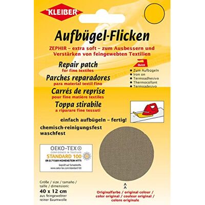 Kleiber + Co.GmbH Zephir Patch en coton - Flicken à repasser - Publicité Kleiber + Co.GmbH Zephir Patch en coton - Flicken à repasser - Publicité